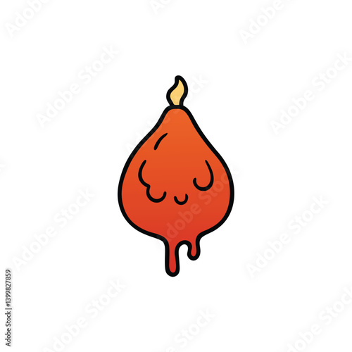 dripping from the korean bbq beef vector art illustration