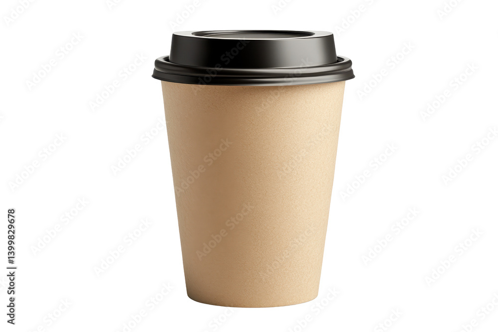 Isolated Blank Paper Coffee Cup Isolated Blank Paper Coffee Cup