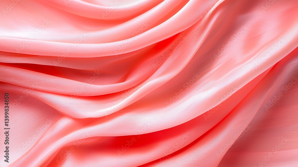 Obraz premium Blush pink fabric drape close up