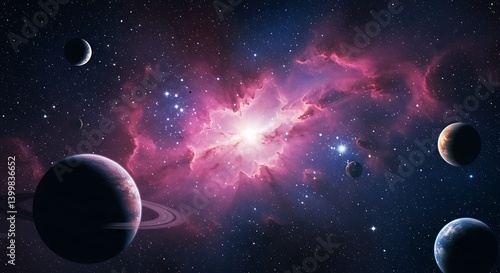 Cosmic Bloom AI Generated