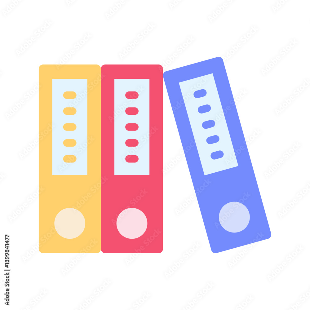 Binder icon vector image. Suitable for mobile apps, web apps and print media.