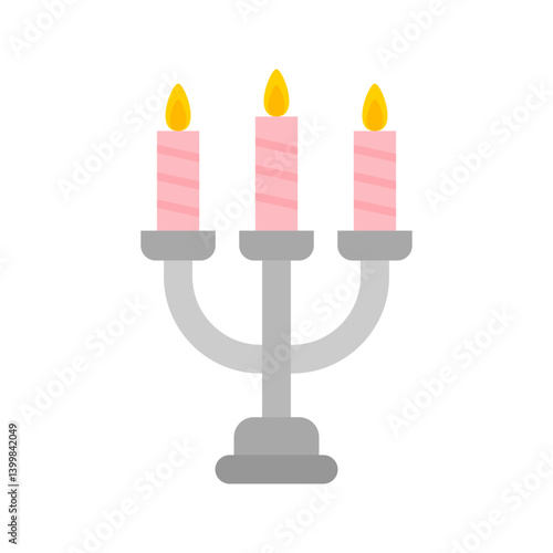 Candelabrum icon vector image. Suitable for mobile apps, web apps and print media.