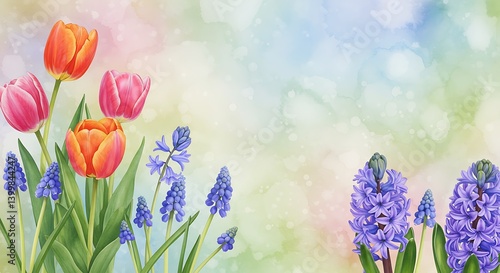 Spring's Gentle Embrace AI Generated