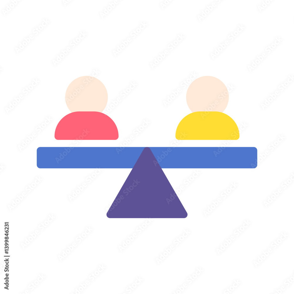 Equality icon vector image. Suitable for mobile apps, web apps and print media. Equality icon vector image. Suitable for mobile apps, web apps and print media.
