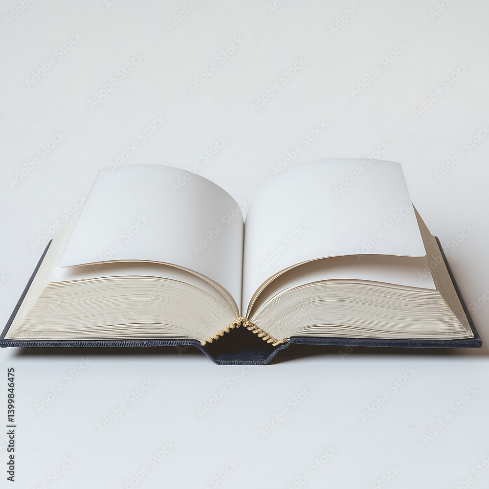 Open book mockup blank pages for writing reading study and learning Open book mockup blank pages for writing reading study and learning