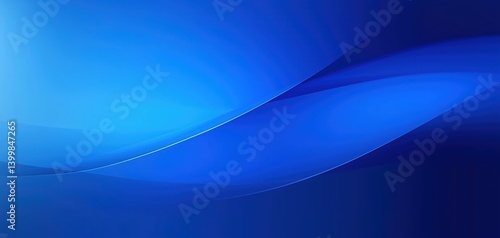 Smooth Blue Waves Flowing Seamlessly in a Calm Digital Space Evoking Serenity