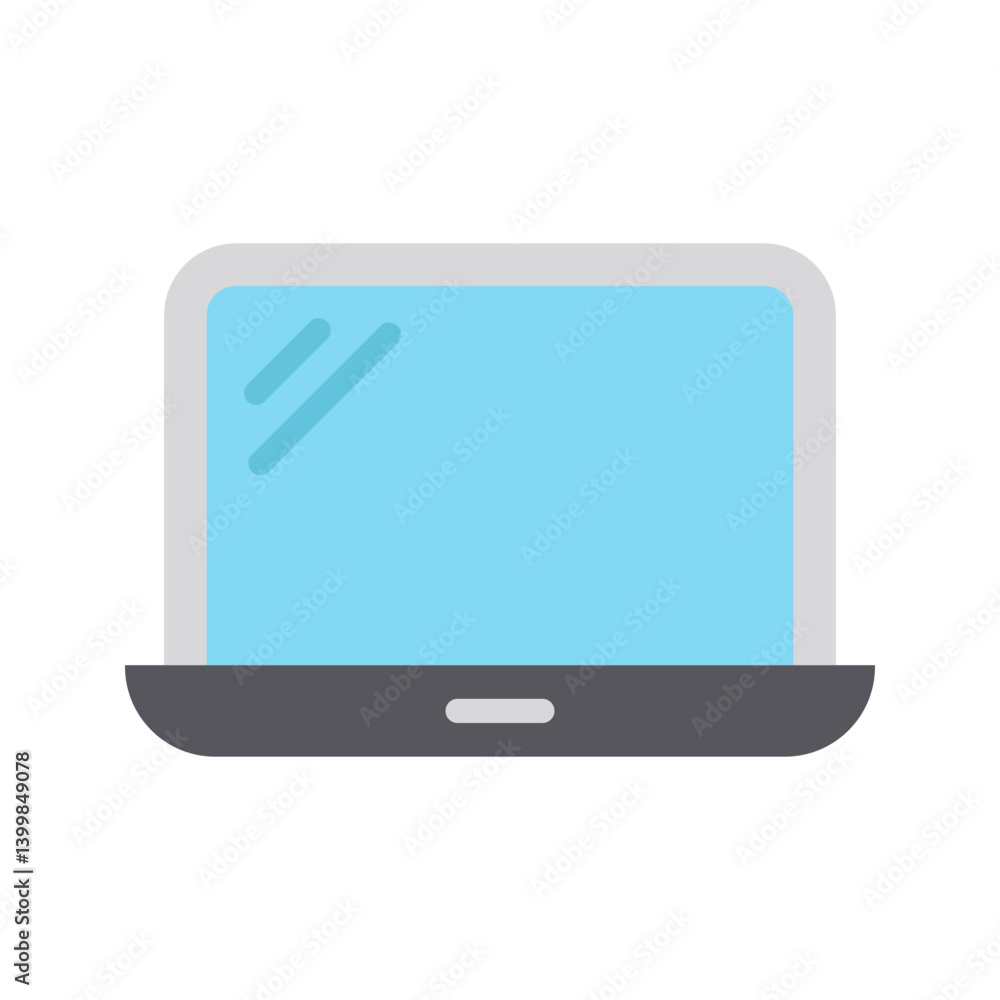 Laptop icon vector image. Suitable for mobile apps, web apps and print media. Laptop icon vector image. Suitable for mobile apps, web apps and print media.