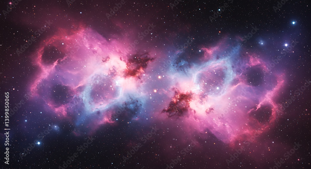 Fototapeta premium Cosmic Embrace AI Generated