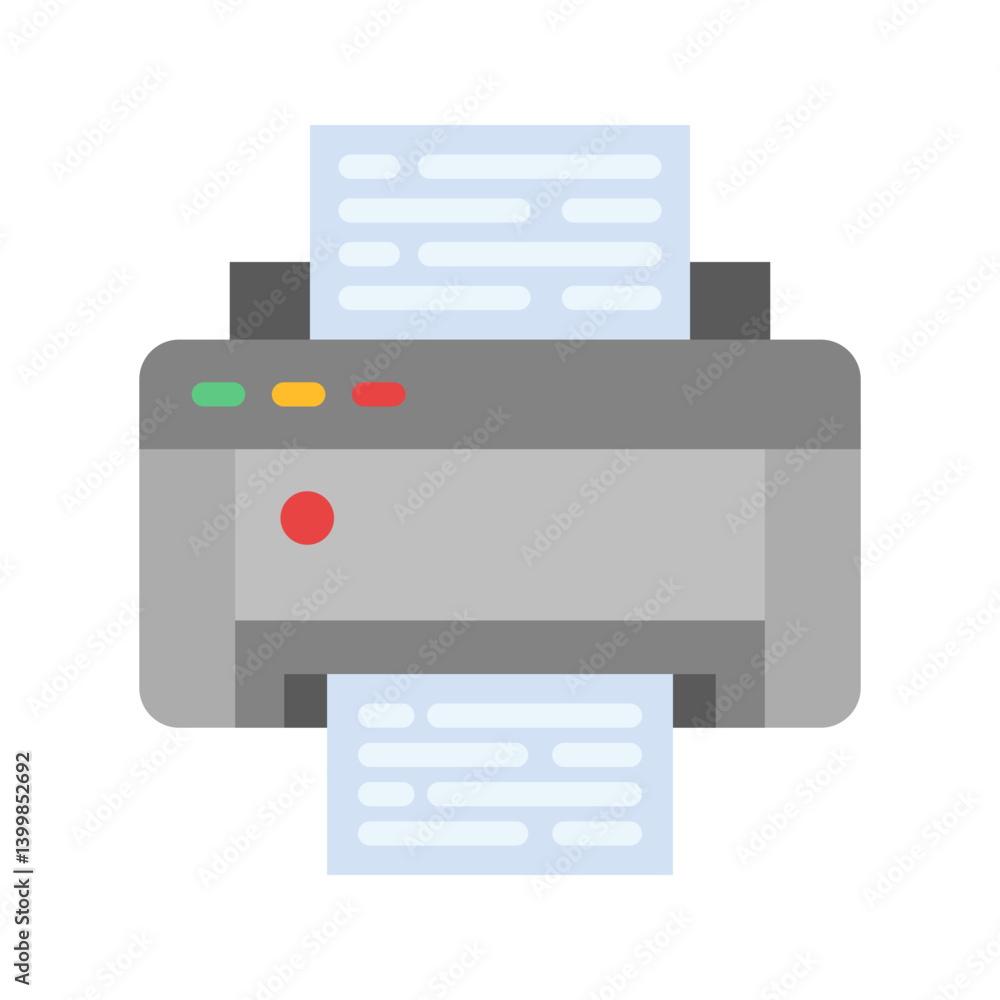 Printer icon vector image. Suitable for mobile apps, web apps and print media. Printer icon vector image. Suitable for mobile apps, web apps and print media.