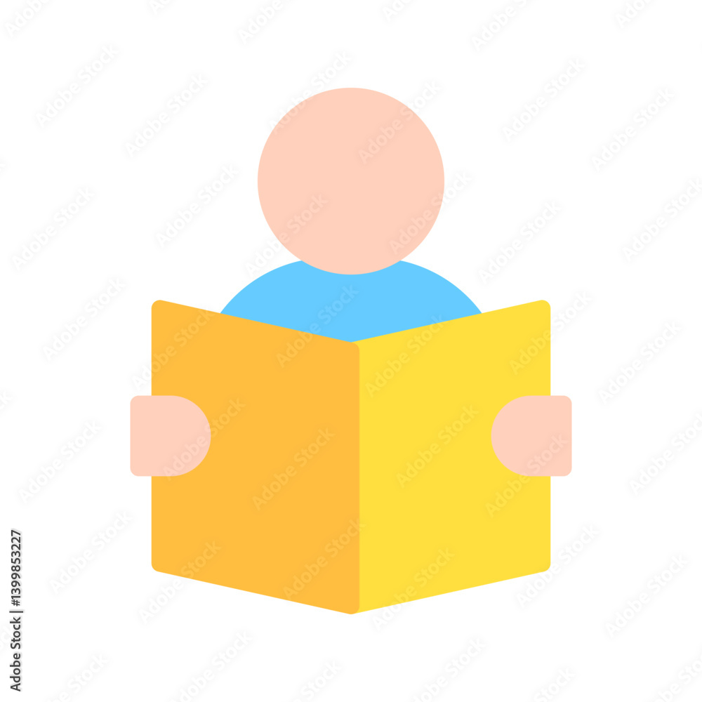 Reading icon vector image. Suitable for mobile apps, web apps and print media. Reading icon vector image. Suitable for mobile apps, web apps and print media.