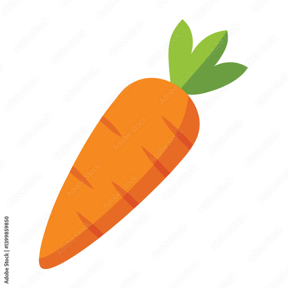Carrot vector icon isolated on white background Carrot vector icon isolated on white background