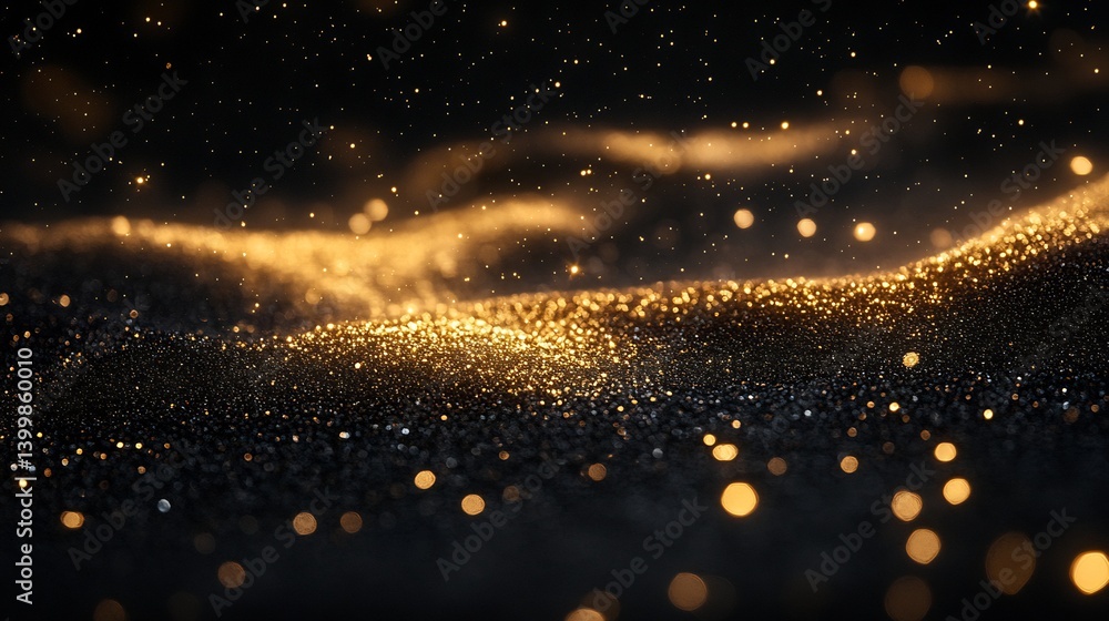 Abstract Gold Glitter Background. Abstract Gold Glitter Background.