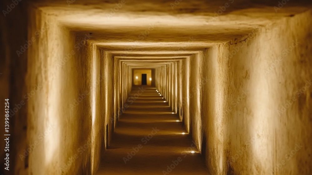 Endless Corridor: A Journey Through an Illuminated Tunnel Endless Corridor: A Journey Through an Illuminated Tunnel