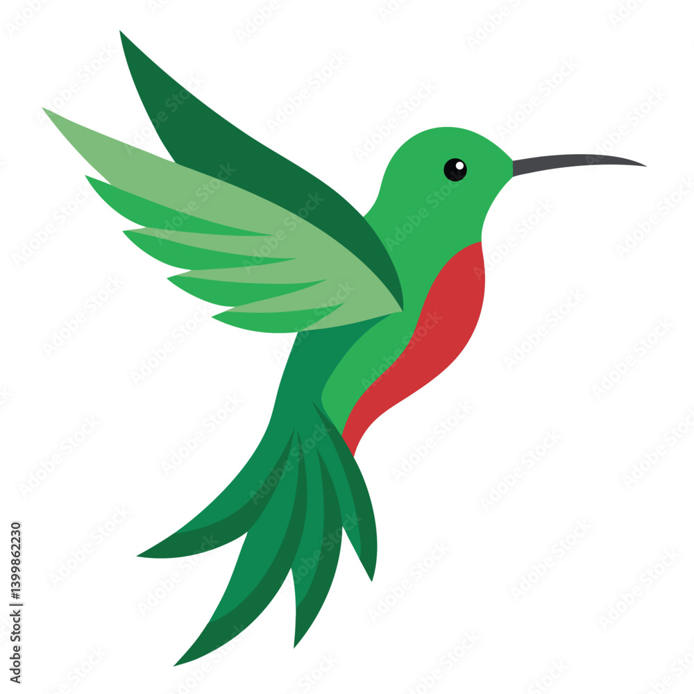 Hummingbird vector icon isolated on white background Hummingbird vector icon isolated on white background
