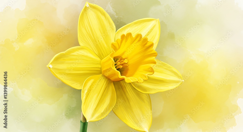 Fototapeta premium Golden Hour Bloom AI Generated