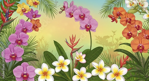 Orchid Embrace AI Generated