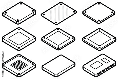 ssd line art revolutionizing data storage with high speed