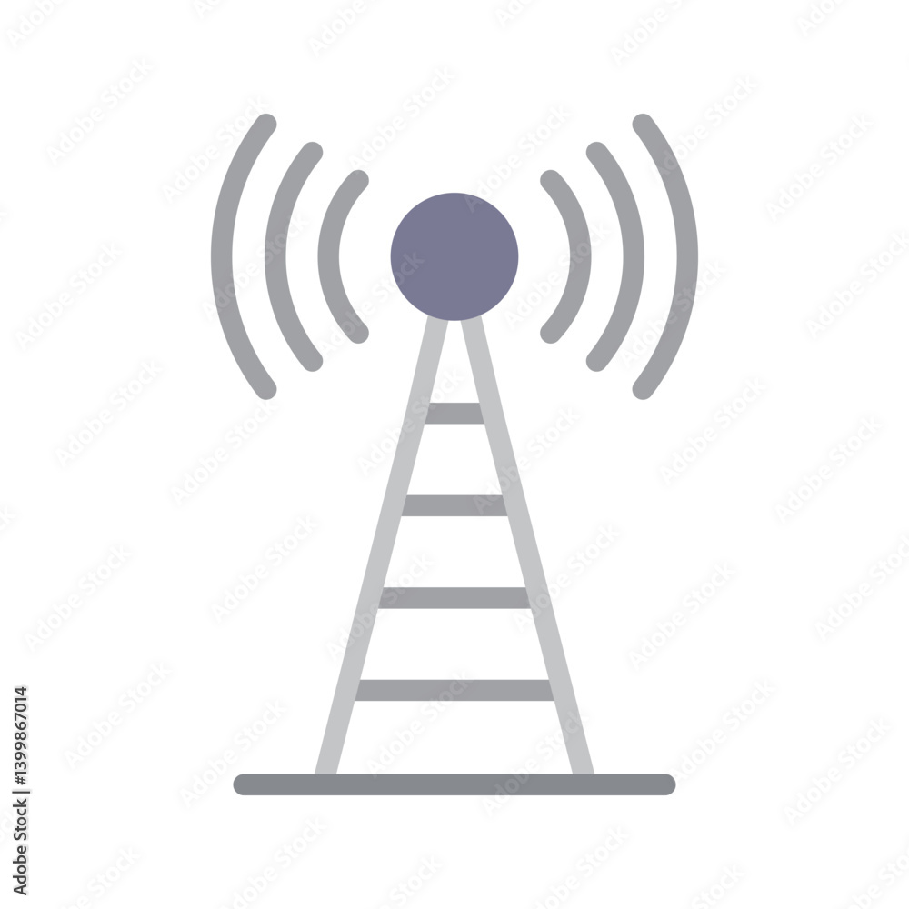 Antenna icon vector image. Suitable for mobile apps, web apps and print media. Antenna icon vector image. Suitable for mobile apps, web apps and print media.