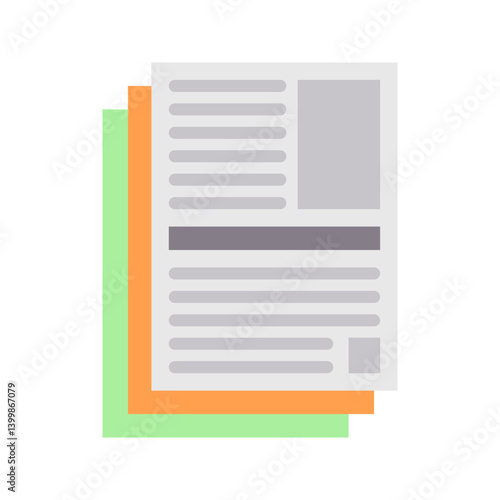 Article icon vector image. Suitable for mobile apps, web apps and print media.