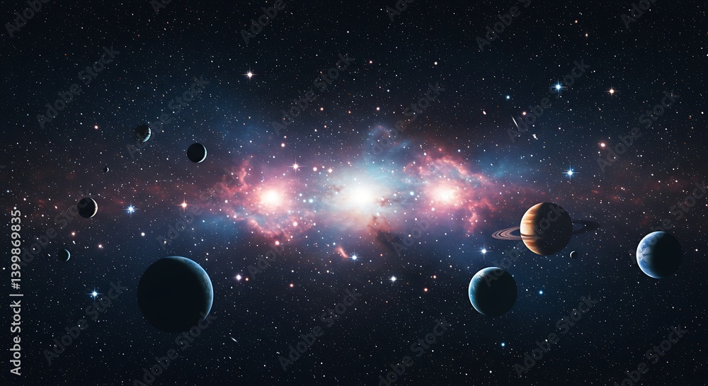 Obraz premium Cosmic Crucible AI Generated