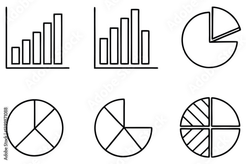 statistical charts line art for data-driven decision making