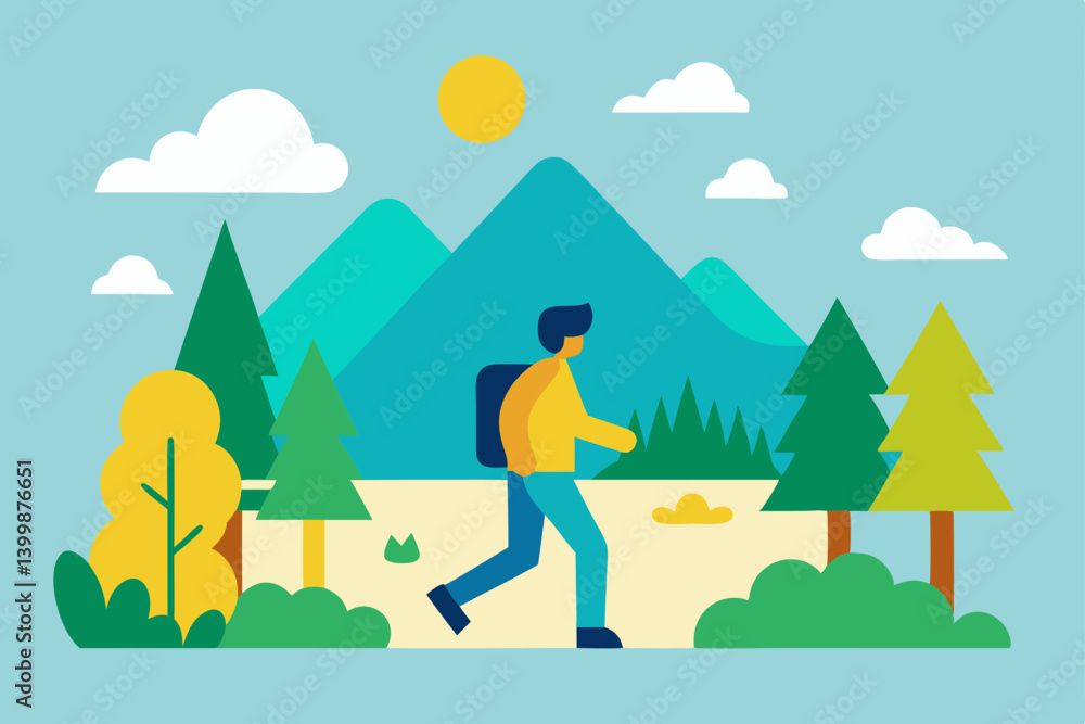 Fototapeta premium camping in the woods