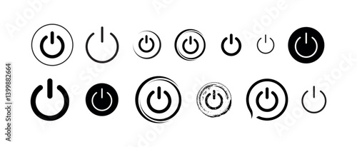 start button icon on white background	