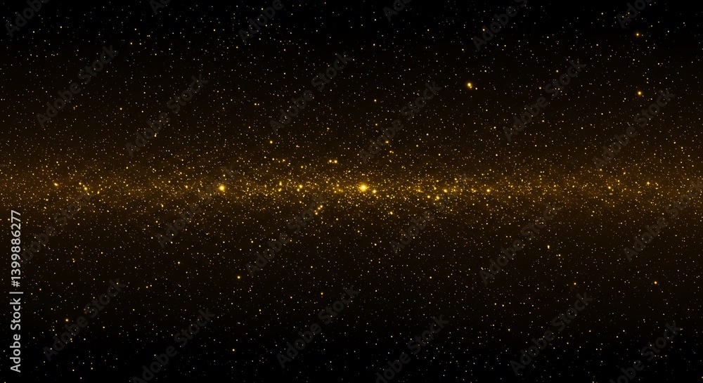 Obraz premium Golden Dust Lane AI Generated
