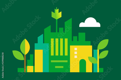 vector illustration of a city
