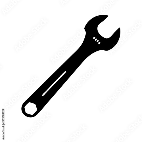 wrench icon, wrench silhouette vector illustration-simple silhouette illustration of wrench, perfect for wrench logos and icons