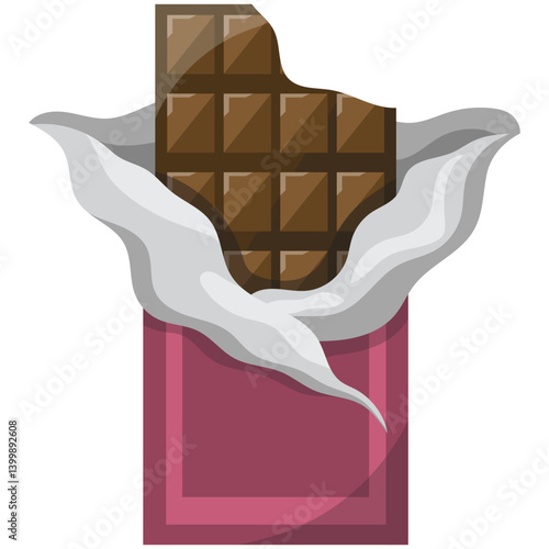 Chocolate Bar Candy Illustration