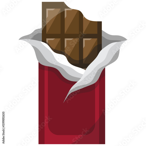 Chocolate Bar Candy Illustration