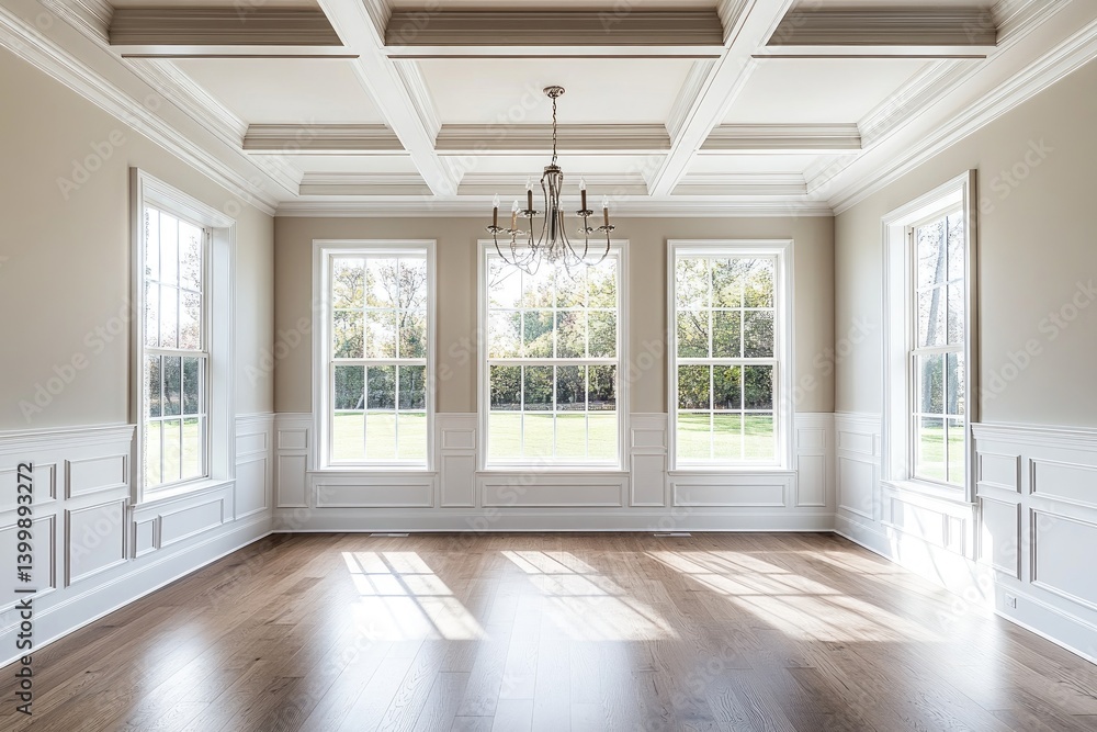 Spacious Dining Room with Sunlight Spacious Dining Room with Sunlight