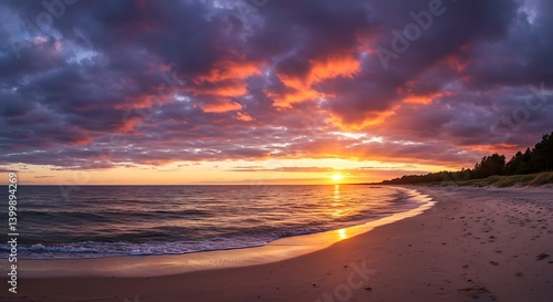 Ember Shore's Embrace AI Generated