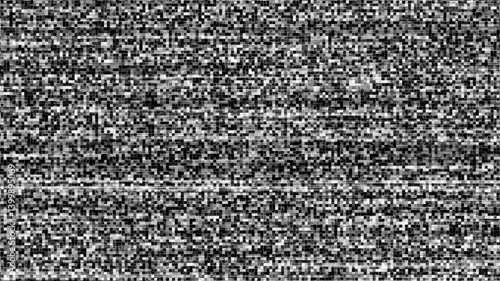 No signal warning text on retro TV screen,A glitch error effect adds visual interest to the abstract animation,Noice glitch motion animation video,TV noice background,Ultimate Bad TV Signal,