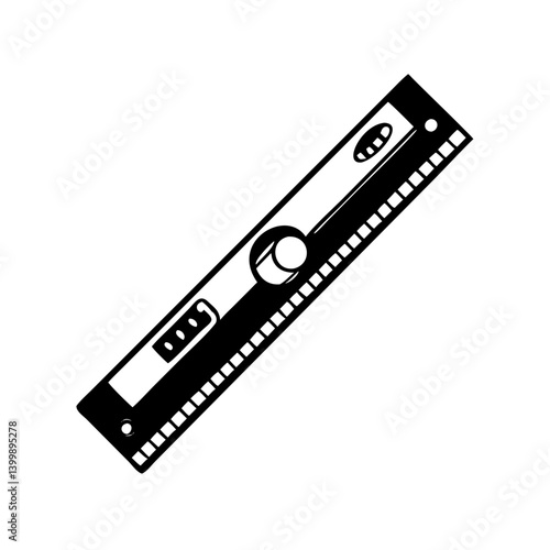level tool icon, level tool silhouette vector illustration-simple silhouette illustration of level tool, perfect for level tool logos and icons
