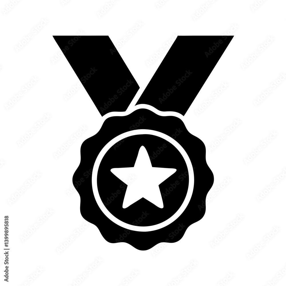 medal icon, medal silhouette vector illustration-simple silhouette illustration of medal, perfect for medal logos and icons medal icon, medal silhouette vector illustration-simple silhouette illustration of medal, perfect for medal logos and icons