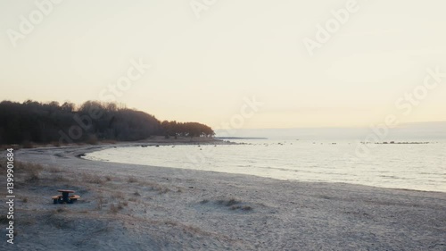 Wallpaper Mural Quiet Shoreline with Sand Dunes and Forest Torontodigital.ca