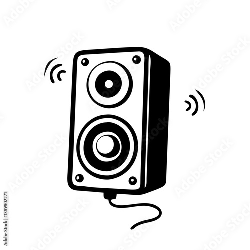 speaker icon, speaker silhouette vector illustration-simple silhouette illustration of speaker, perfect for speaker logos and icons