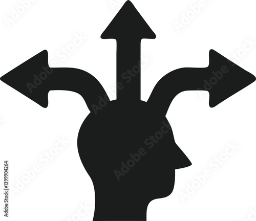 decision making silhouette