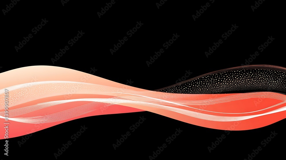 Obraz premium Abstract wavy design, background