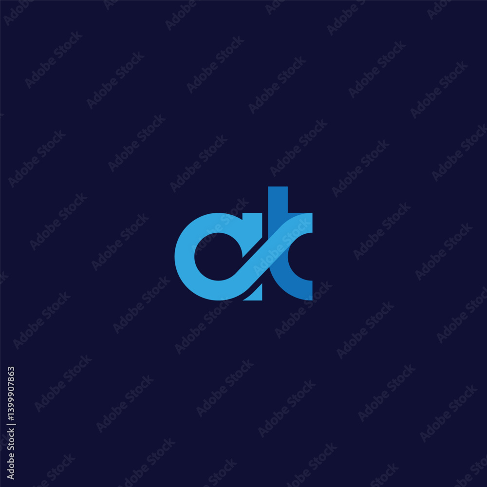 Obraz premium letter AT technology