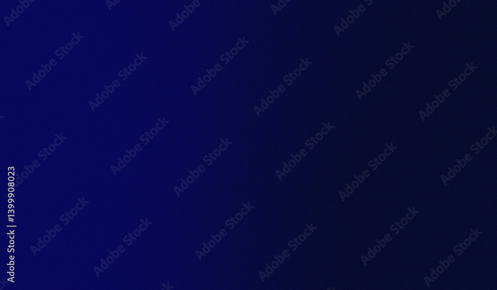 Navy blue background with noise and grain, digital presentation wallpaper. Color gradient.