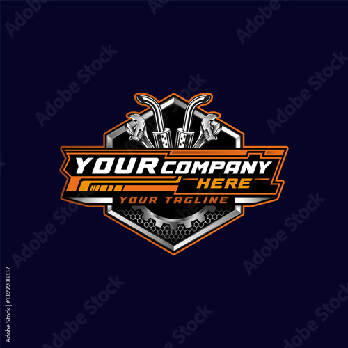 Truck repair emblem