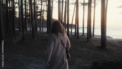 Wallpaper Mural Woman Walking Through Forest Towards the Sea

 Torontodigital.ca