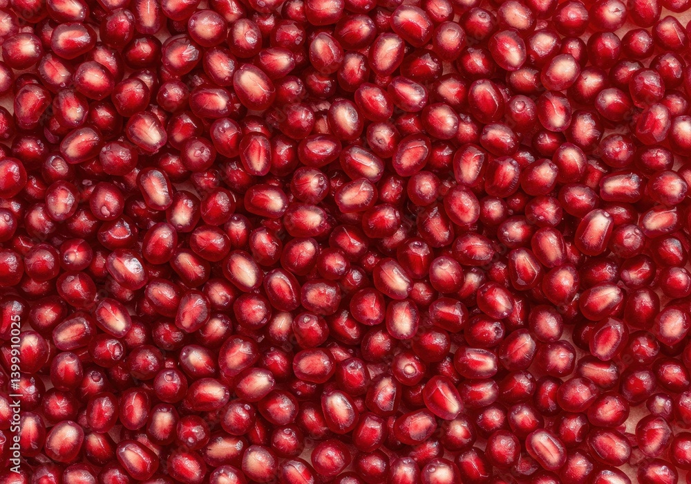Close up view of vibrant pomegranate seeds in rich red background Close up view of vibrant pomegranate seeds in rich red background
