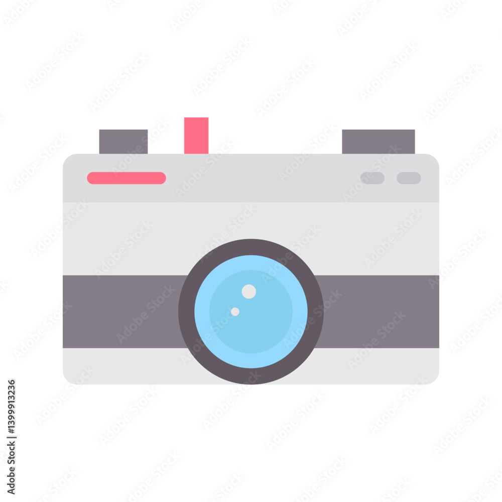 Camera icon vector image. Suitable for mobile apps, web apps and print media. Camera icon vector image. Suitable for mobile apps, web apps and print media.