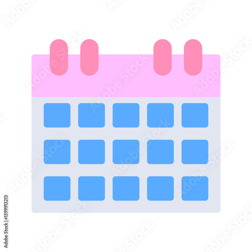 Calendar icon vector image. Suitable for mobile apps, web apps and print media.