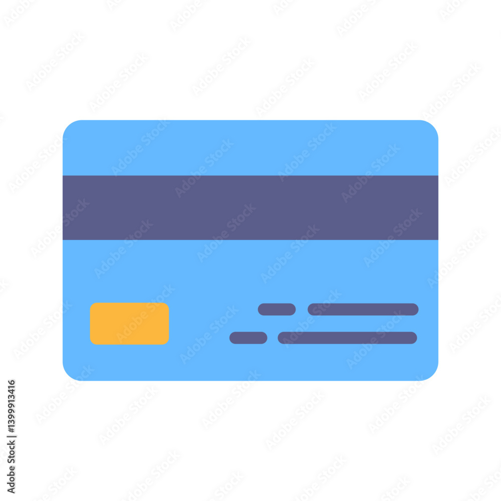 Credit Card icon vector image. Suitable for mobile apps, web apps and print media. Credit Card icon vector image. Suitable for mobile apps, web apps and print media.