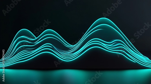 Abstract Neon Wave Forms